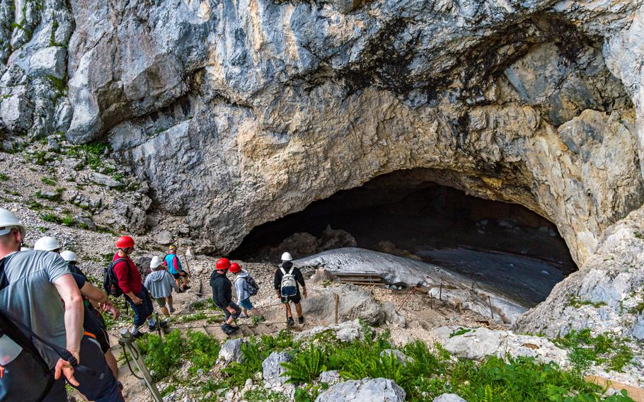 The Schellenberger ice cave in Untersberg 