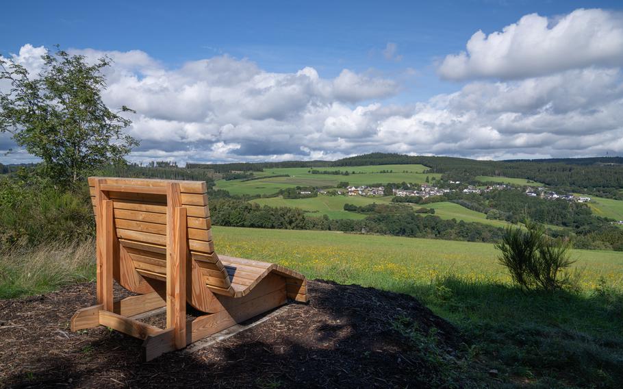 Panoramic image of landscape within the Vulkan Eifel, Rhineland-Palatinate, Germany