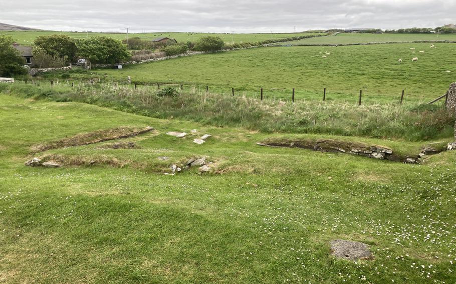 Remains of a Viking settlement at the Orkneyinga Saga Center