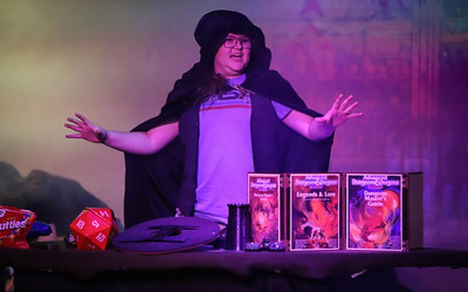 Chuck the Dungeon Master at KMC Onstage Studio’s production of “She Kills Monsters”