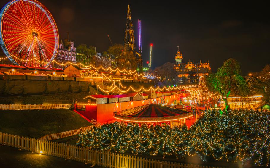 Edinburgh, Scotland during Winterfest and Hogmanay
