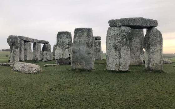 Stongehenge as the sun is going down