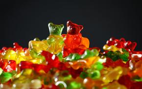 Gummi Bears Candy Food Background