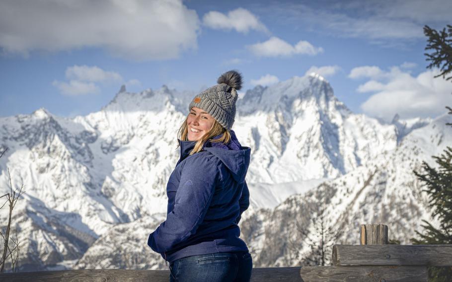Kimberly Kephart headshot in front of snow-capped mountains