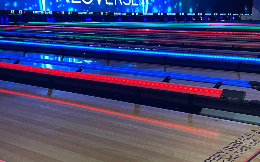 New HyperBowling rails at Ramstein Bowling Center