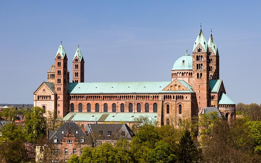 Speyer Cathedral aerial view