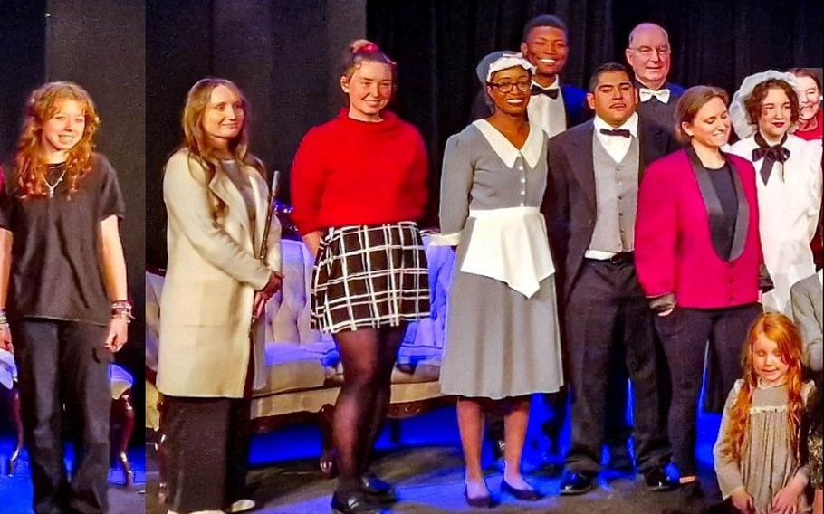 Cast and crew for “Annie” at USAG Ansbach Terrace Playhouse