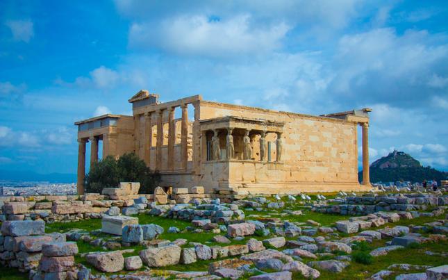 Beautiful landscape of the Acropolis on a sunny days