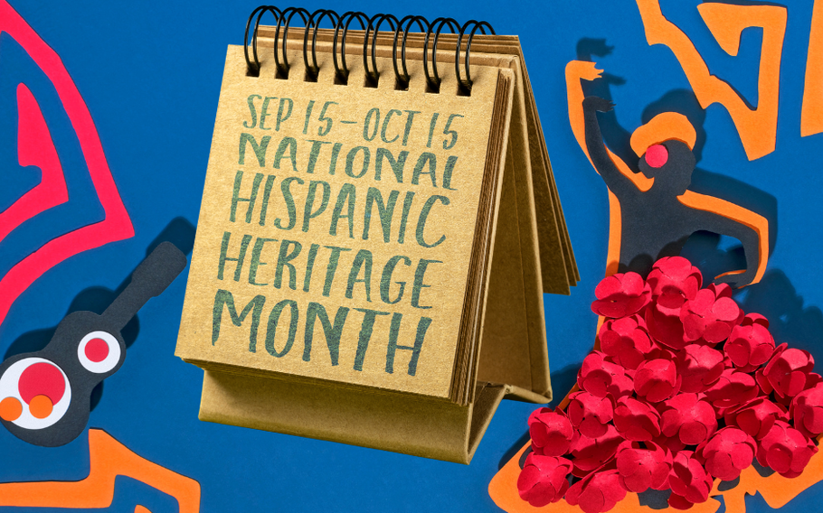 Graphic reading Hispanic Heritage Month: Septmeber 15 to October 15