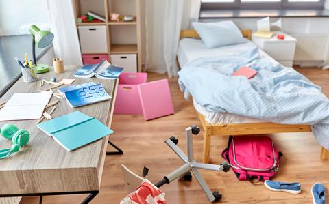 Photo Of Messy home or kids room with scattered stuff