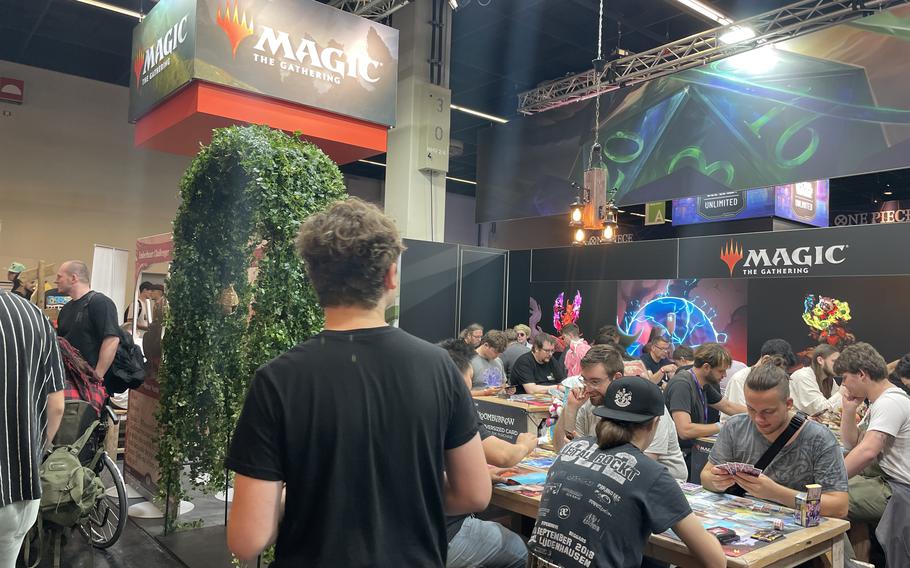 There is a large area for table and retro games.