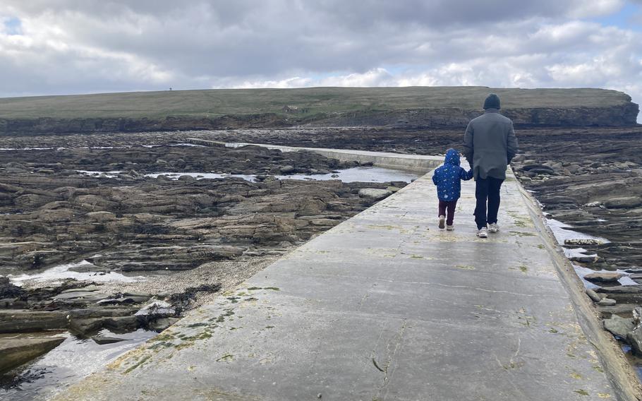 Causeway to the Brough of Birsay during low tide