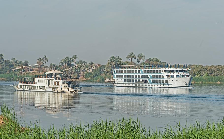 Cruise boats on the Nile River