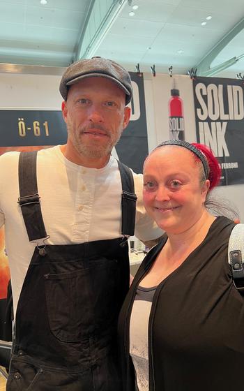 Ami James and Sheena at Gods of Ink tattoo convention