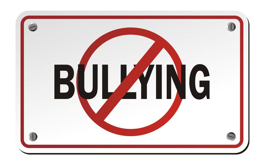 stop bullying sign