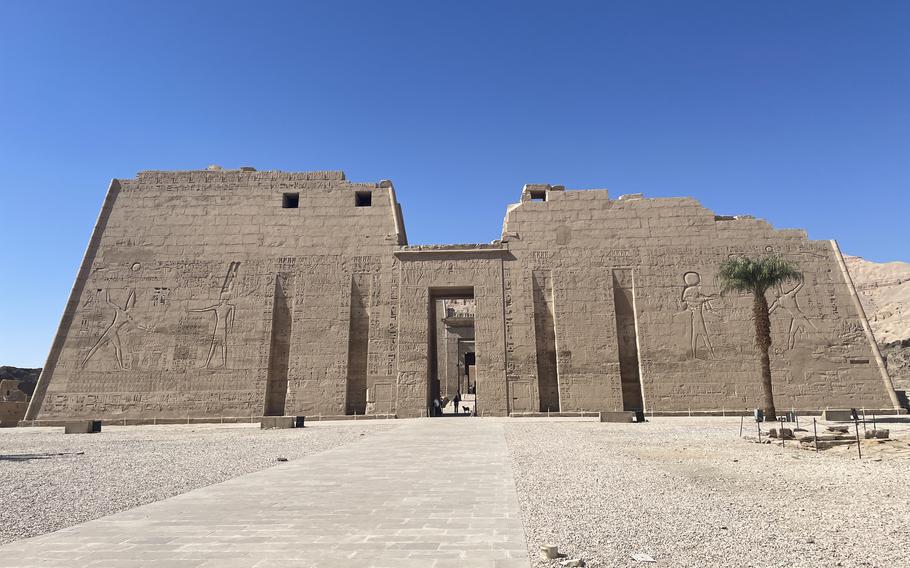 Front entrance of Medinet Habu funerary temple