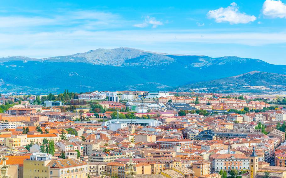 Aerial view of Segovia