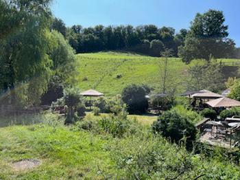 Biergarten on a sunny day