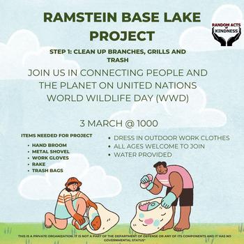 Ramstein Lake Clean Up Flyer