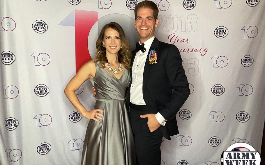 Julia and Michael Lamon at the Army Week Gala, New York City, June 2023.