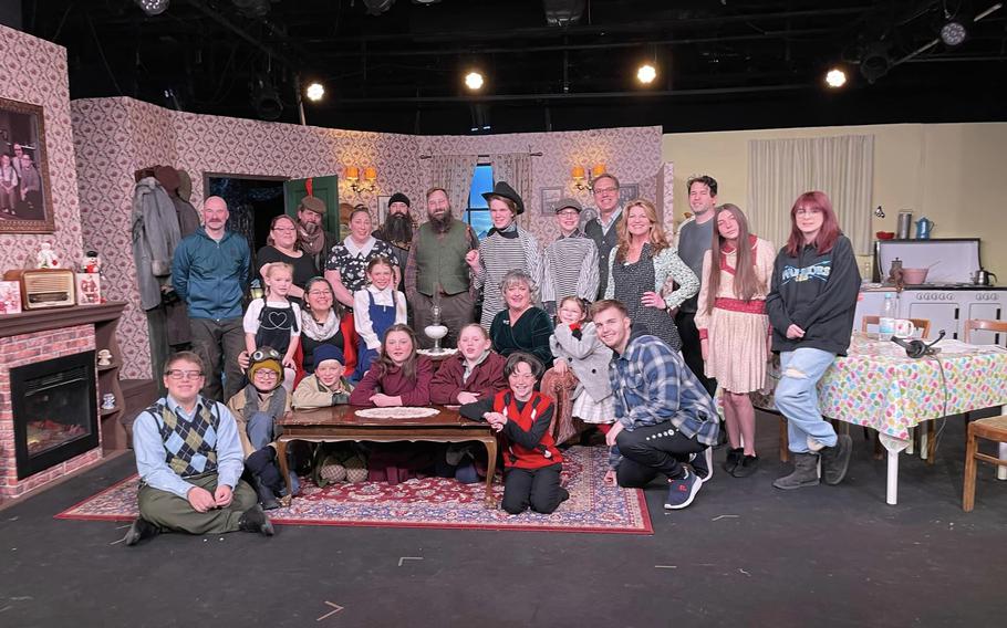Cast of “A Christmas Story” at Amelia Earhart Theater, USAG Wiesbaden
