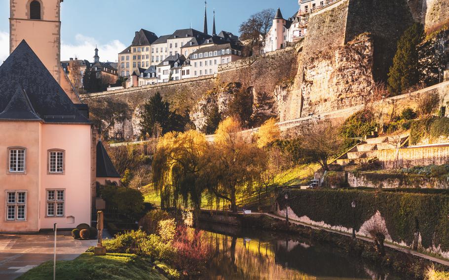 View over the old city of Luxembourg