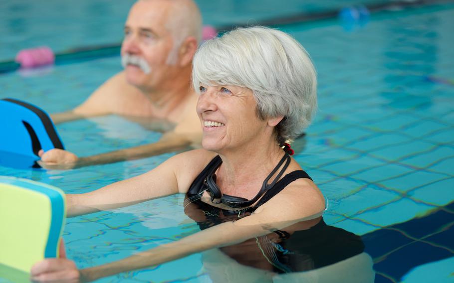 Swimming is a great exercise for older adults as it is cardiovascular, but does not put extra strain on your joints.