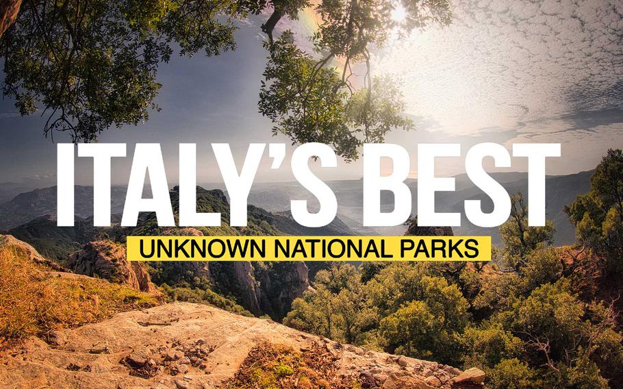 A stunning view of Aspromonte National Park’s rugged peaks and lush valleys, framed by dramatic skies, offering a glimpse into the unspoiled natural beauty of southern Italy.