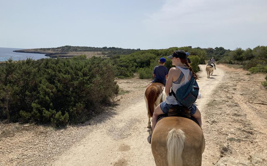 Riding horses in Mallorca