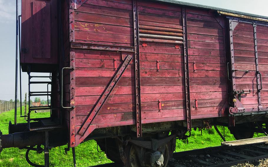 A silent witness to history—this Auschwitz train car once carried countless lives to an uncertain fate. A powerful reminder of the past, urging us never to forget.