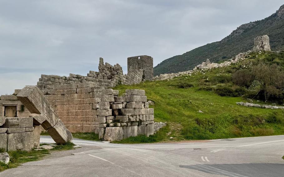 Messene Arcadian Gate and city wall