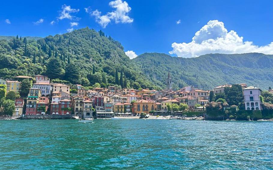 View of Varenna from the boat