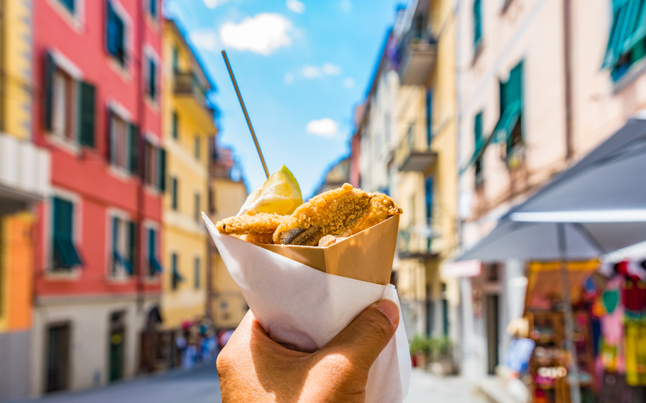 Take a bite of Naples with a freshly made ‘cuoppo’ – a paper cone filled with golden, crispy seafood, perfect for savoring as you explore the vibrant alleys and lively atmosphere of the city.