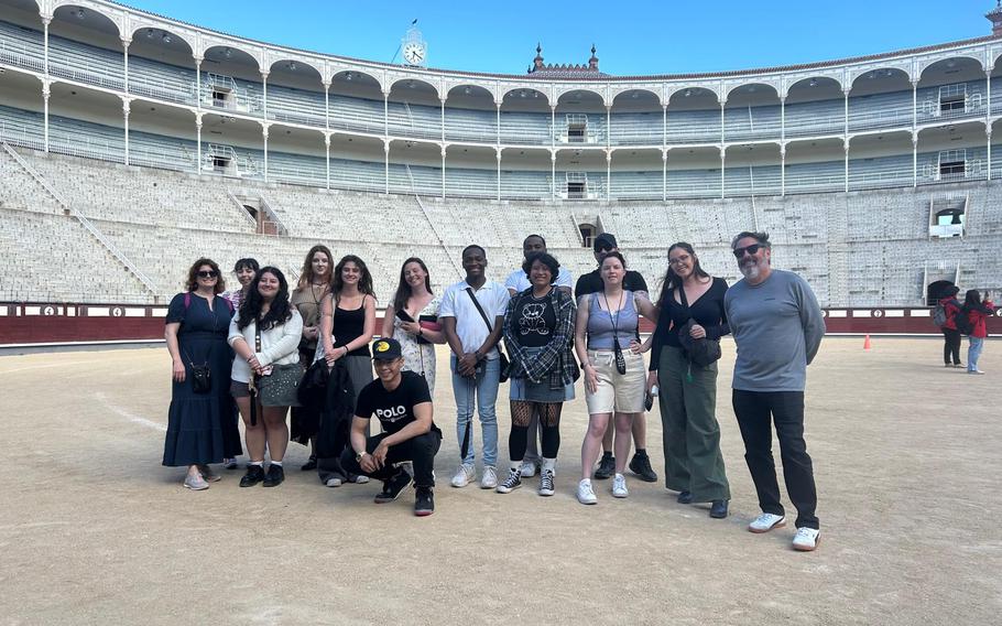 UMGC’s Madrid Field Study class at Las Ventas Bullring.