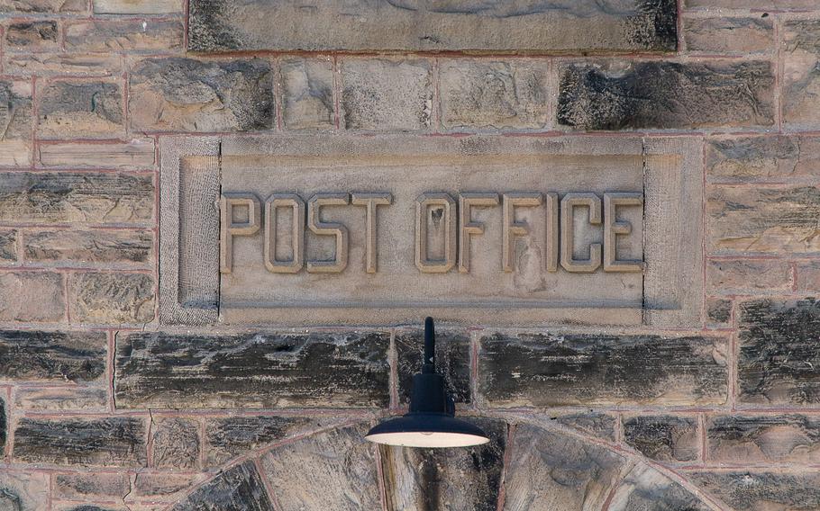 The historic Post Office posted on the stone architecture,