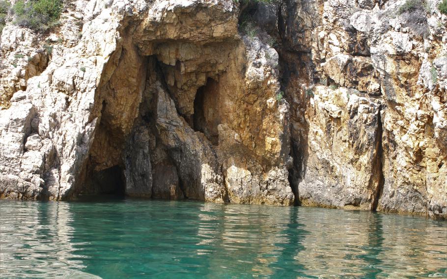 Cave in a cliff, Croatia