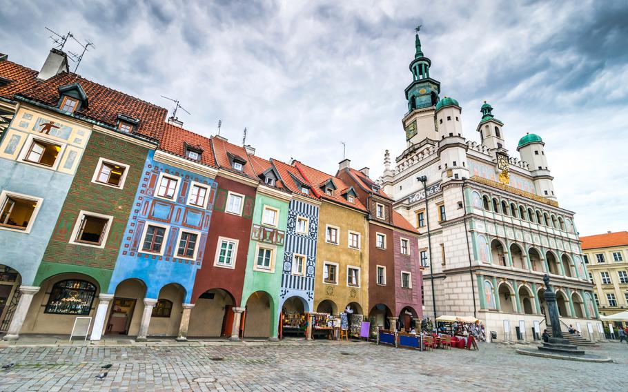 Central Market Square in Poznan, Poland