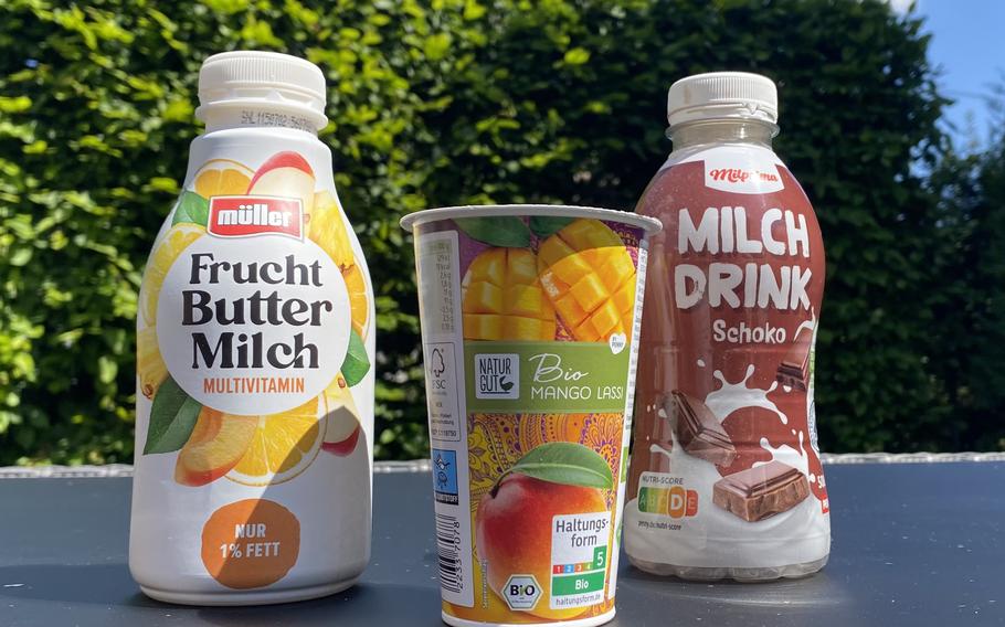 German dairy beverages have less sweetener than their U.S. counterparts.