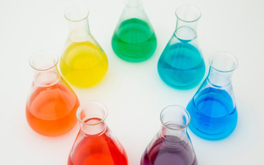 Walking Rainbow experiment jars