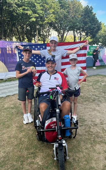 With 2024 gold medal-winning American Paralympic athlete and Retired U.S. Army Staff Sgt. Jason Tabansky