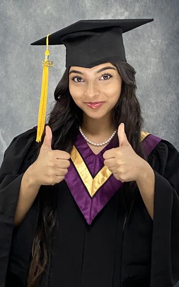 Angelina Mohamed is a 2025 graduate of Bahrain Middle High School.