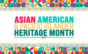 May is Asian American and Pacific Islander Heritage Month background template.