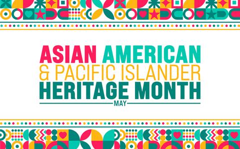 Photo Of May is Asian American and Pacific Islander Heritage Month background template.