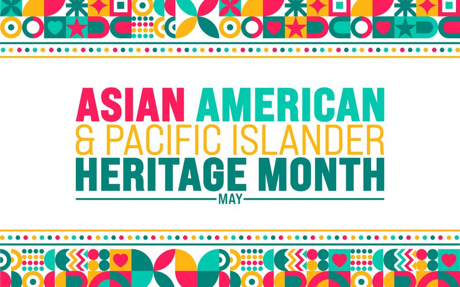 May is Asian American and Pacific Islander Heritage Month background template.