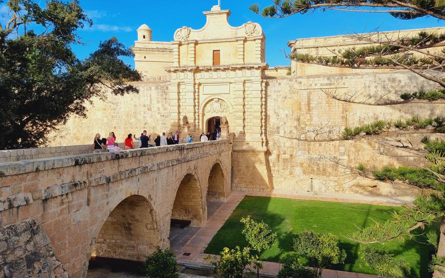 Mdina Gate also known as the Main Gate or the Vilhena Gate, is the main gate into the fortified city of Mdina, Malta.