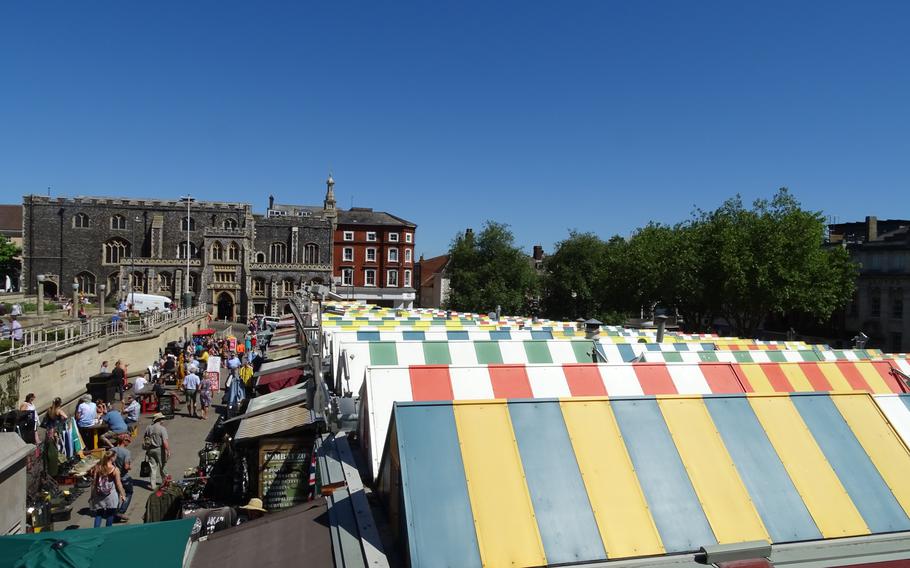 Norwich market and guild hall