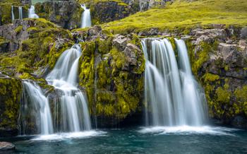 Beautiful waterfall in Iceland.