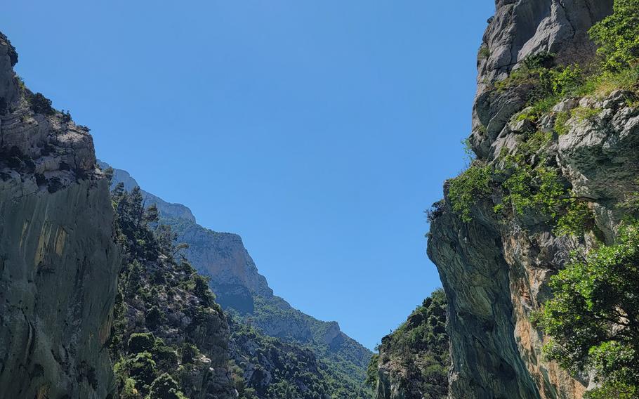 Enjoying the water in the Gorges du Verdon, France