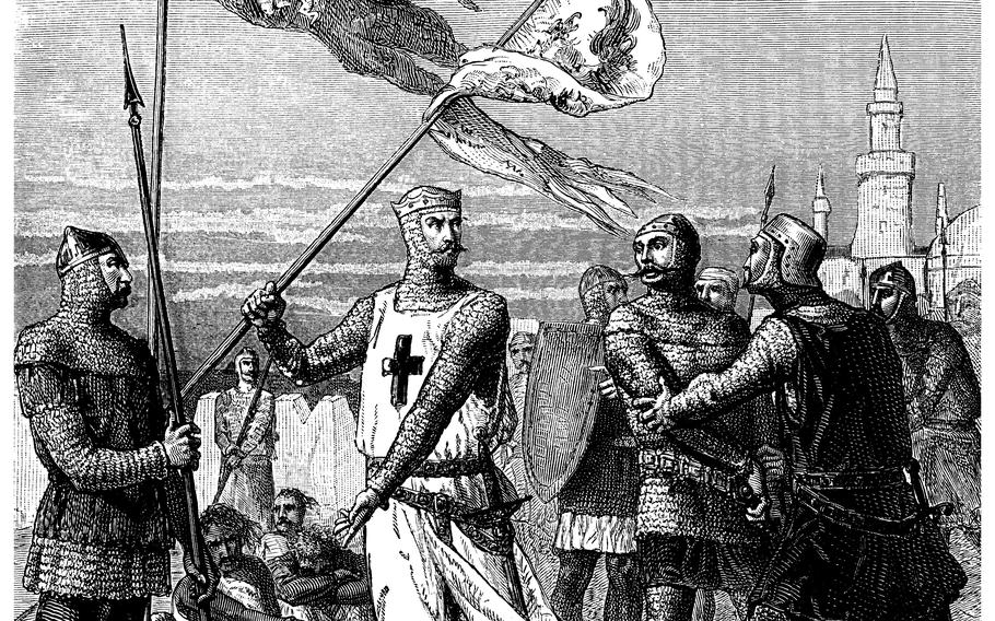 Richard the Lionheart engraving from Leyendecker, 1883
