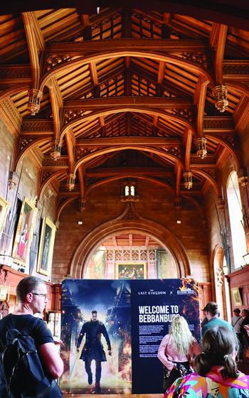 “The Last Kingdom” Series poster inside Bamburgh Castle